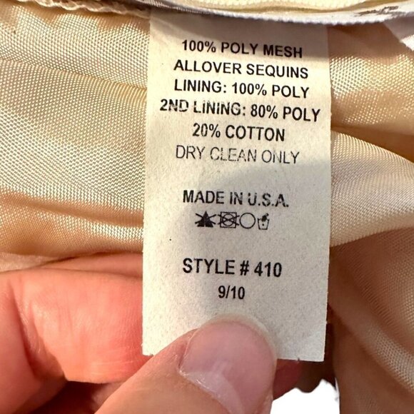 Kids Dream Sequin & Tulle Dress 9/10 Rose Gold & Pink Princess Fairy Holiday - Picture 4 of 4